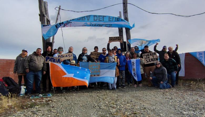 Séptima Caravana de los Pueblos reclamó contra el radar inglés en Tierra del Fuego