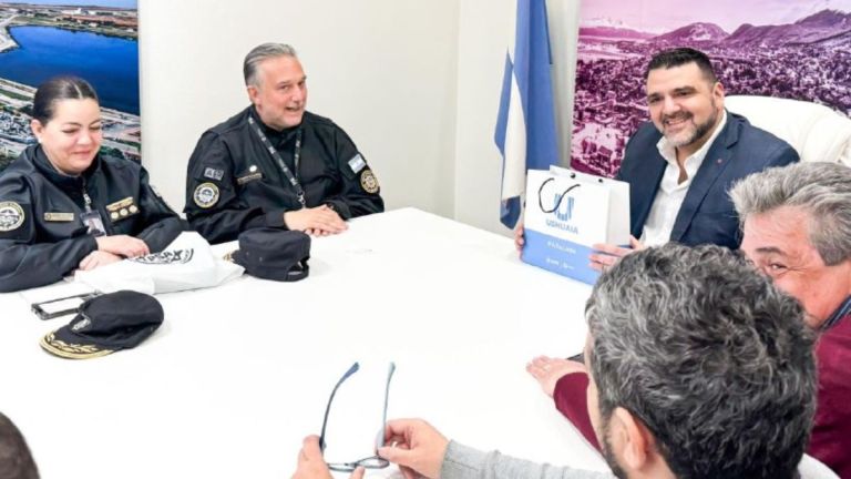 El intendente Vuoto se reunió con autoridades de la Policía de Seguridad Aeroportuaria