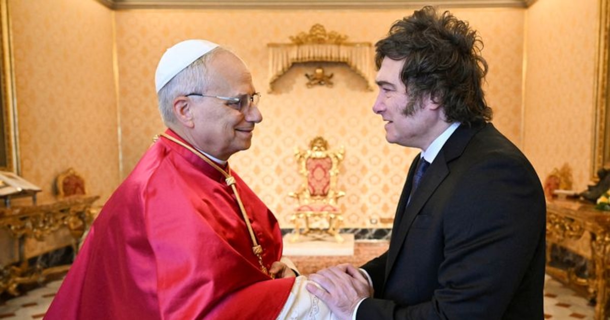 Milei celebró la confirmación de la visita del papa León XIV a la Argentina