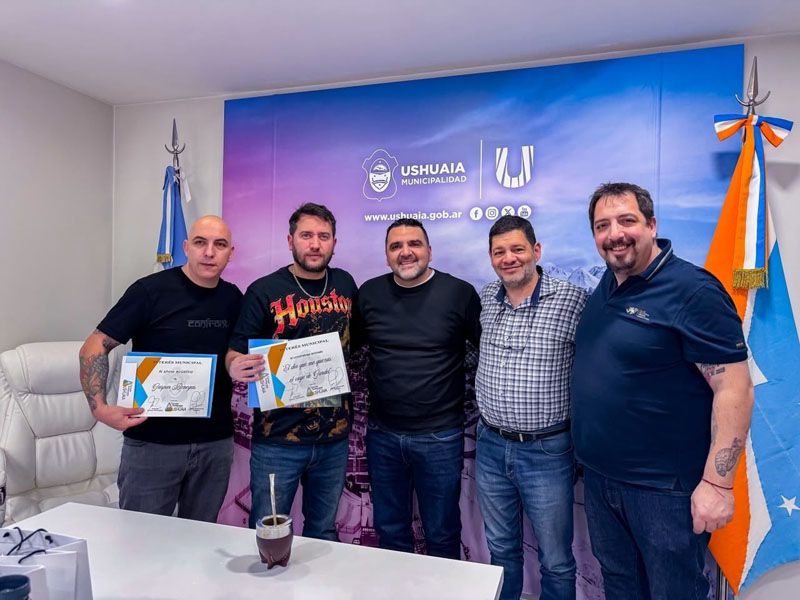 Vuoto recibió a Gaspar Benegas y Matías Mera en Ushuaia