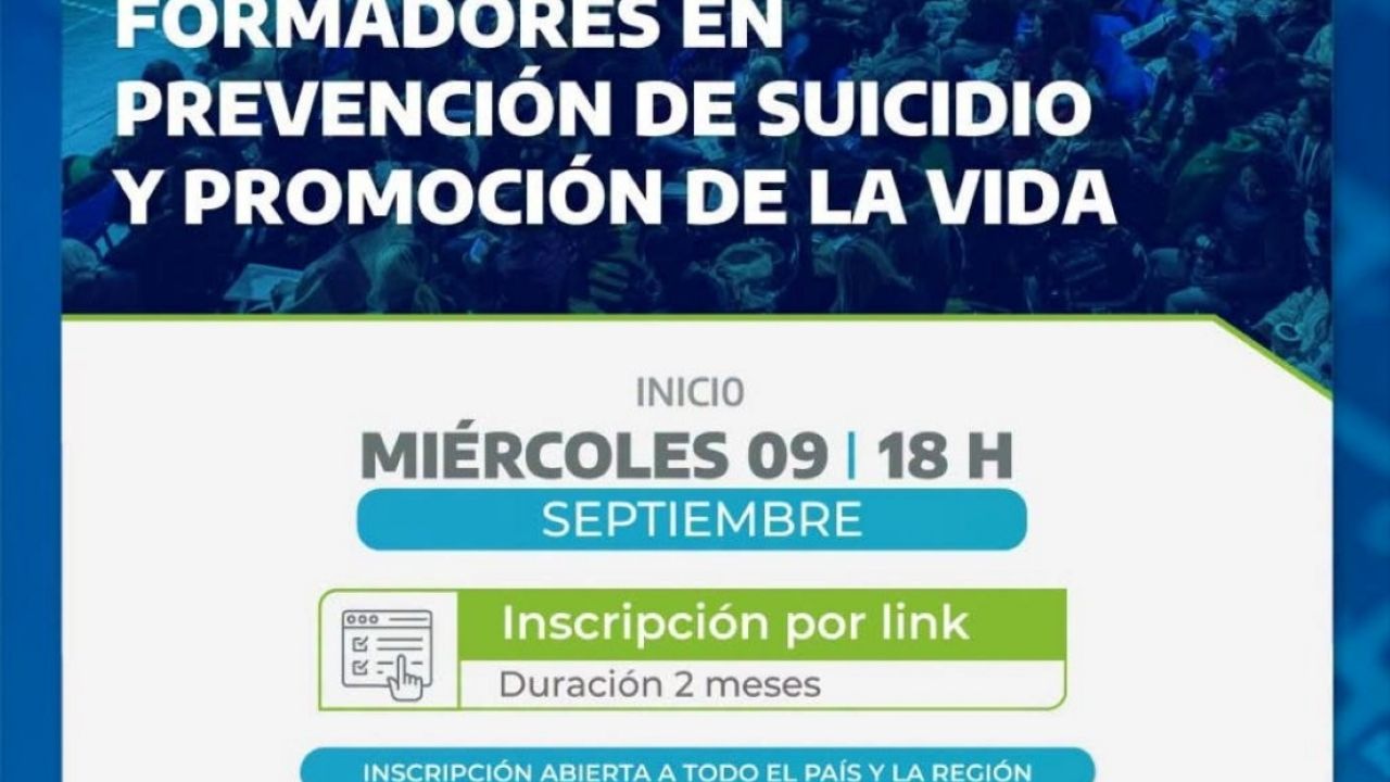 Río Grande ofrece un curso gratuito sobre prevención del suicidio con alcance nacional