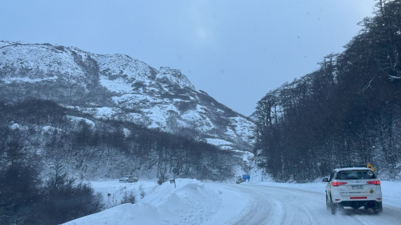 Emiten una alerta amarilla por nevadas en Tierra del Fuego