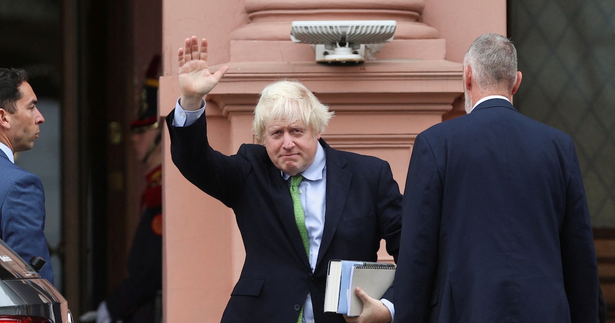 Tras el anuncio de Milei, el ex primer ministro británico Boris Johnson pidió refuerzos militares en las Malvinas