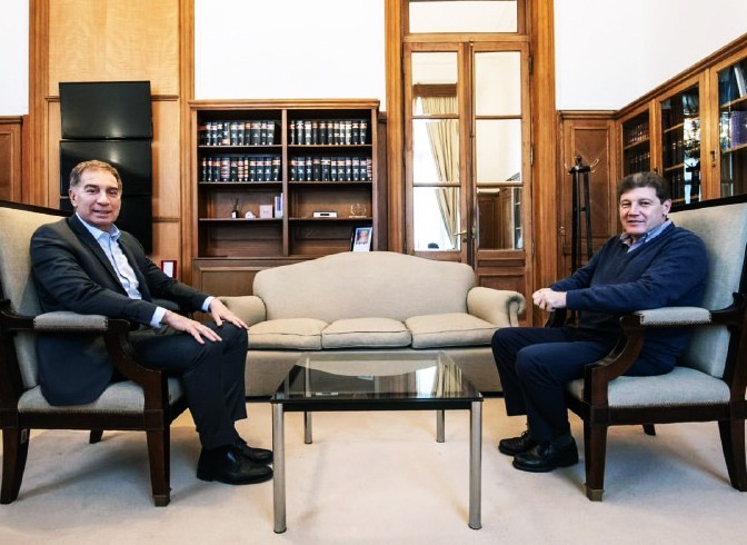 Melella se reúne con Santilli en Casa Rosada por temas nacionales