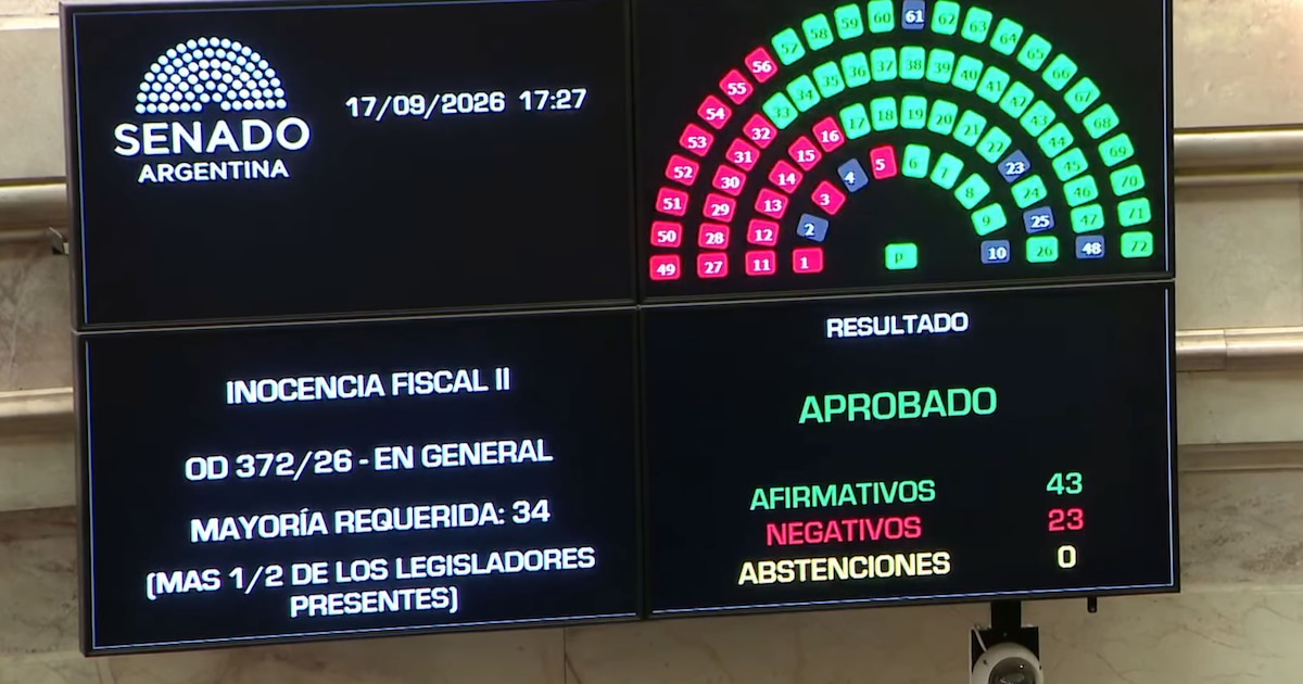 Senado: con el apoyo de los aliados, el Gobierno logró convertir en ley la Inocencia Fiscal II