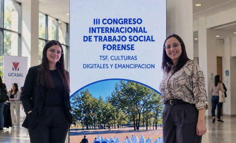 Fueguinas en un Congreso de Trabajo Social Forense
