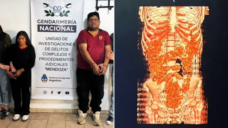 Mulas con 200 cápsulas de cocaína viajaban a Gallegos