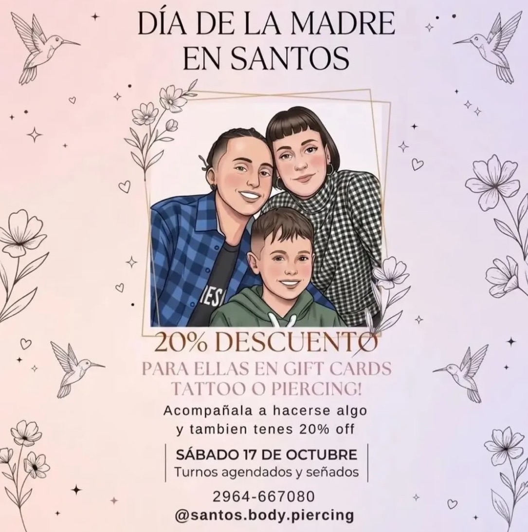 Polémica por el uso de un dibujo de Lucio Dupuy y sus homicidas para promoción de tatuajes por el “Día de la Madre”