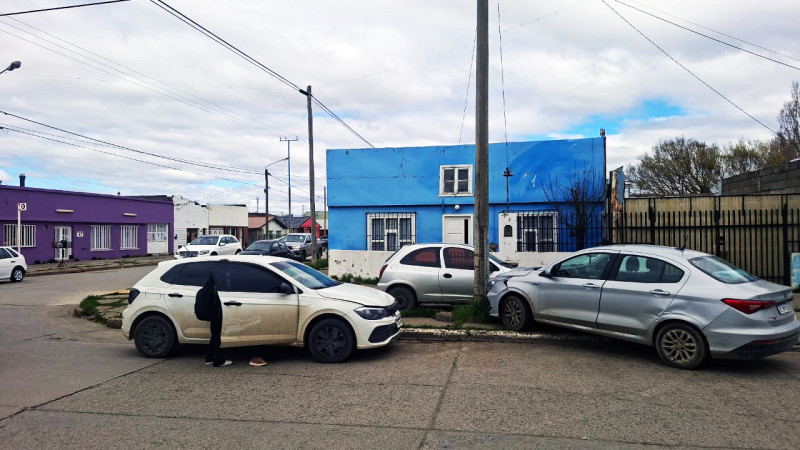 Un niño resultó herido en un choque en el casco viejo