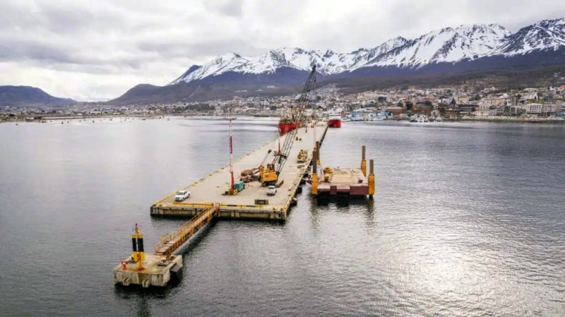 Anpyn informó avances de obras en el Puerto de Ushuaia