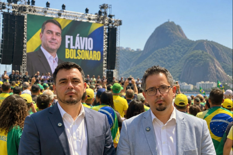 Pauli y Rodríguez viajaron a Brasil para apoyar a Bolsonaro